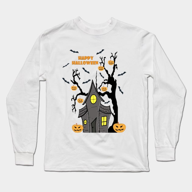 Halloween Long Sleeve T-Shirt by GerganaR